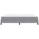 Box spring seng med madras Lysegrå 200 x 200 cm Stof
