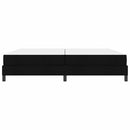 Box spring seng med madras Sort 200 x 200 cm Stof