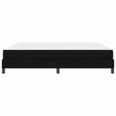 Box spring seng med madras Sort 200 x 200 cm Stof