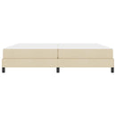 Box spring seng med madras Creme 200 x 200 cm Stof