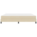 Box spring seng med madras Creme 200 x 200 cm Stof