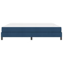 Box spring seng med madras Blå 200 x 200 cm Stof