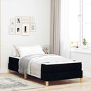 Box spring seng med madras Sort 80 x 200 cm Stof
