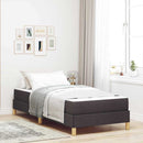Box spring seng med madras Mørk Brun 80 x 200 cm Stof