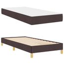Box spring seng med madras Mørk Brun 80 x 200 cm Stof