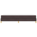 Box spring seng med madras Mørk Brun 80 x 200 cm Stof