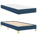 Box spring seng med madras Blå 80 x 200 cm Stof