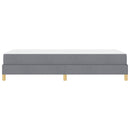 Box spring seng med madras Lysegrå 90 x 190 cm Stof
