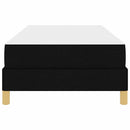 Box spring seng med madras Sort 90 x 190 cm Stof