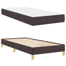 Box spring seng med madras Mørk Brun 90 x 190 cm Stof