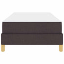 Box spring seng med madras Mørk Brun 90 x 190 cm Stof