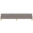 Box spring seng med madras Gråbrun 90 x 190 cm Stof