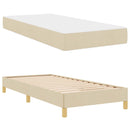 Box spring seng med madras Creme 90 x 190 cm Stof