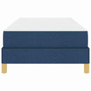 Box spring seng med madras Blå 90 x 190 cm Stof