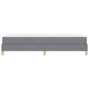 Box spring seng med madras Lysegrå 90 x 200 cm Stof