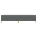 Box spring seng med madras Mørkegrå 90 x 200 cm Stof