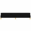 Box spring seng med madras Sort 90 x 200 cm Stof