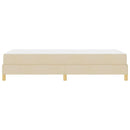 Box spring seng med madras Creme 90 x 200 cm Stof