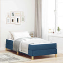 Box spring seng med madras Blå 100 x 200 cm Stof