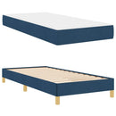 Box spring seng med madras Blå 100 x 200 cm Stof