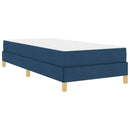 Box spring seng med madras Blå 100 x 200 cm Stof