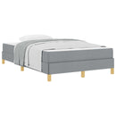 Box spring seng med madras Lysegrå 120 x 190 cm Stof