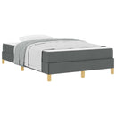 Box spring seng med madras Mørkegrå 120 x 190 cm Stof
