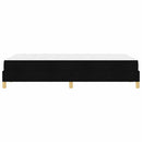 Box spring seng med madras Sort 120 x 190 cm Stof
