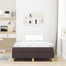 Box spring seng med madras Mørk Brun 120 x 190 cm Stof
