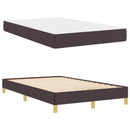 Box spring seng med madras Mørk Brun 120 x 190 cm Stof