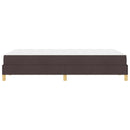 Box spring seng med madras Mørk Brun 120 x 190 cm Stof
