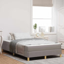 Box spring seng med madras Gråbrun 120 x 190 cm Stof