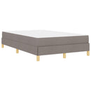 Box spring seng med madras Gråbrun 120 x 190 cm Stof