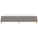 Box spring seng med madras Gråbrun 120 x 190 cm Stof