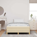 Box spring seng med madras Creme 120 x 190 cm Stof