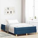Box spring seng med madras Blå 120 x 190 cm Stof