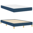 Box spring seng med madras Blå 120 x 190 cm Stof