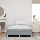 Box spring seng med madras Lysegrå 120 x 200 cm Stof