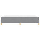 Box spring seng med madras Lysegrå 120 x 200 cm Stof