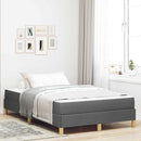 Box spring seng med madras Mørkegrå 120 x 200 cm Stof