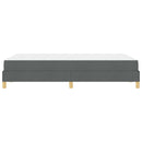 Box spring seng med madras Mørkegrå 120 x 200 cm Stof