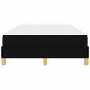 Box spring seng med madras Sort 120 x 200 cm Stof