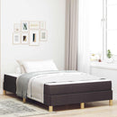 Box spring seng med madras Mørk Brun 120 x 200 cm Stof