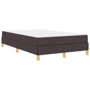 Box spring seng med madras Mørk Brun 120 x 200 cm Stof