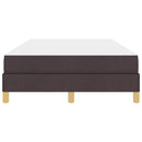 Box spring seng med madras Mørk Brun 120 x 200 cm Stof