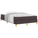Box spring seng med madras Mørk Brun 120 x 200 cm Stof