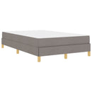 Box spring seng med madras Gråbrun 120 x 200 cm Stof