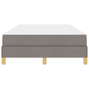 Box spring seng med madras Gråbrun 120 x 200 cm Stof