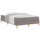 Box spring seng med madras Gråbrun 120 x 200 cm Stof