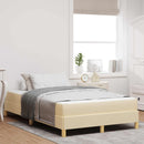 Box spring seng med madras Creme 120 x 200 cm Stof